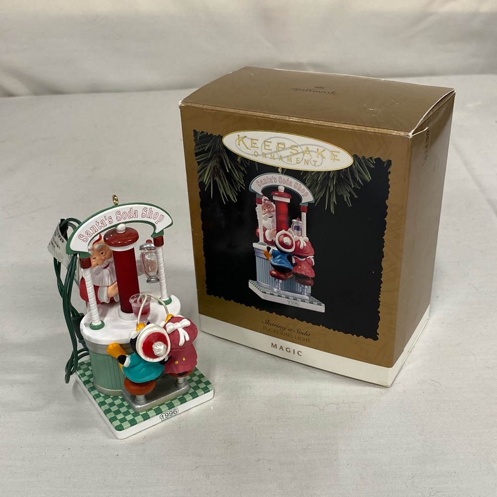 Vintage Hallmark Keepsake “Sharing a Soda” Ornament